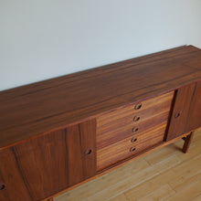 Load image into Gallery viewer, Mid Century Modern Danish teak wood credenza sideboard