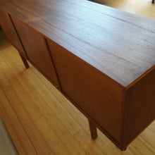 Load image into Gallery viewer, Mid Century Modern Danish teak wood credenza sideboard
