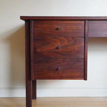 Load image into Gallery viewer, Mid Century Modern wood desk with drawers