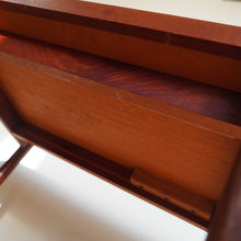 Load image into Gallery viewer, Teak bar cart / side table in teak by Poul Hundevad