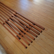 Load image into Gallery viewer, Rare vintage mid century modern long solid teak bench