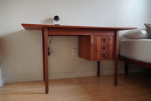 Load image into Gallery viewer, Mid Century Modern Denmark teak drop leaf desk