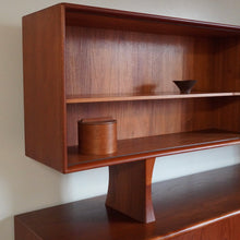 Load image into Gallery viewer, Mid Century Modern Bernhard Pedersen &amp; son BPSM tambour door credenza with hutch
