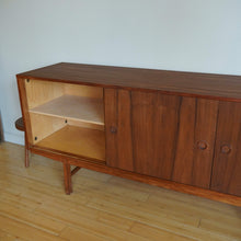 Load image into Gallery viewer, Mid Century Modern Danish teak wood credenza sideboard
