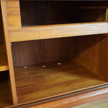 Load image into Gallery viewer, Mid Century Modern Bernhard Pedersen &amp; son BPSM tambour door credenza with hutch
