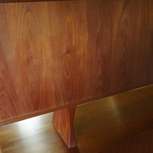 Load image into Gallery viewer, Mid Century Modern Bernhard Pedersen &amp; son BPSM tambour door credenza with hutch
