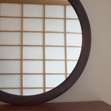 Load image into Gallery viewer, Round wood mirror by Aksel  Kjersgaard for Odder Denmark
