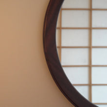 Load image into Gallery viewer, Round wood mirror by Aksel  Kjersgaard for Odder Denmark
