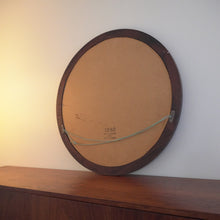 Load image into Gallery viewer, Round wood mirror by Aksel  Kjersgaard for Odder Denmark
