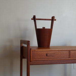 Mid Century Modern Teak bar cart with drawers