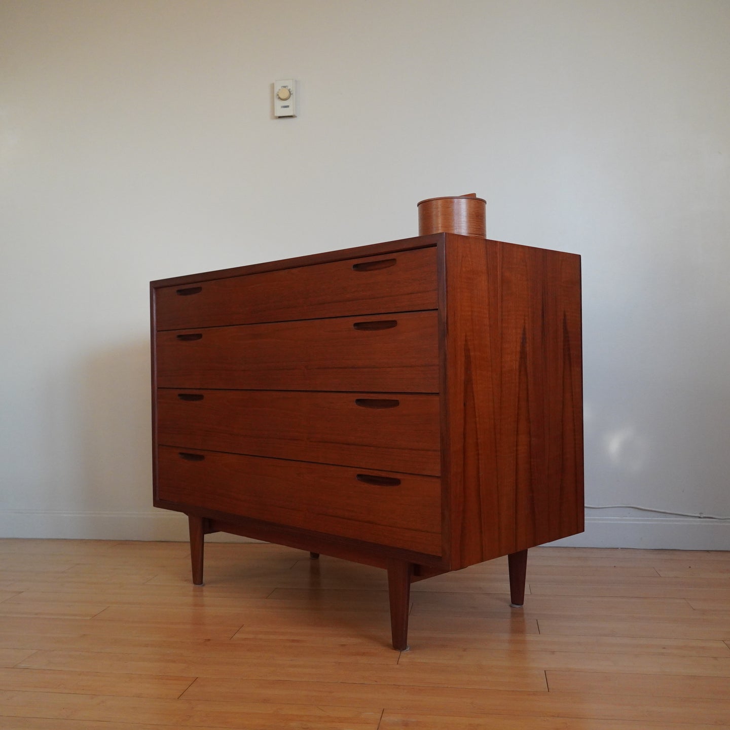 Scandinavian Mid Century Modern Teak Dresser / Vanity by Ib Kofod-Larsen