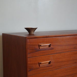 Mid century modern teak small credenza dresser