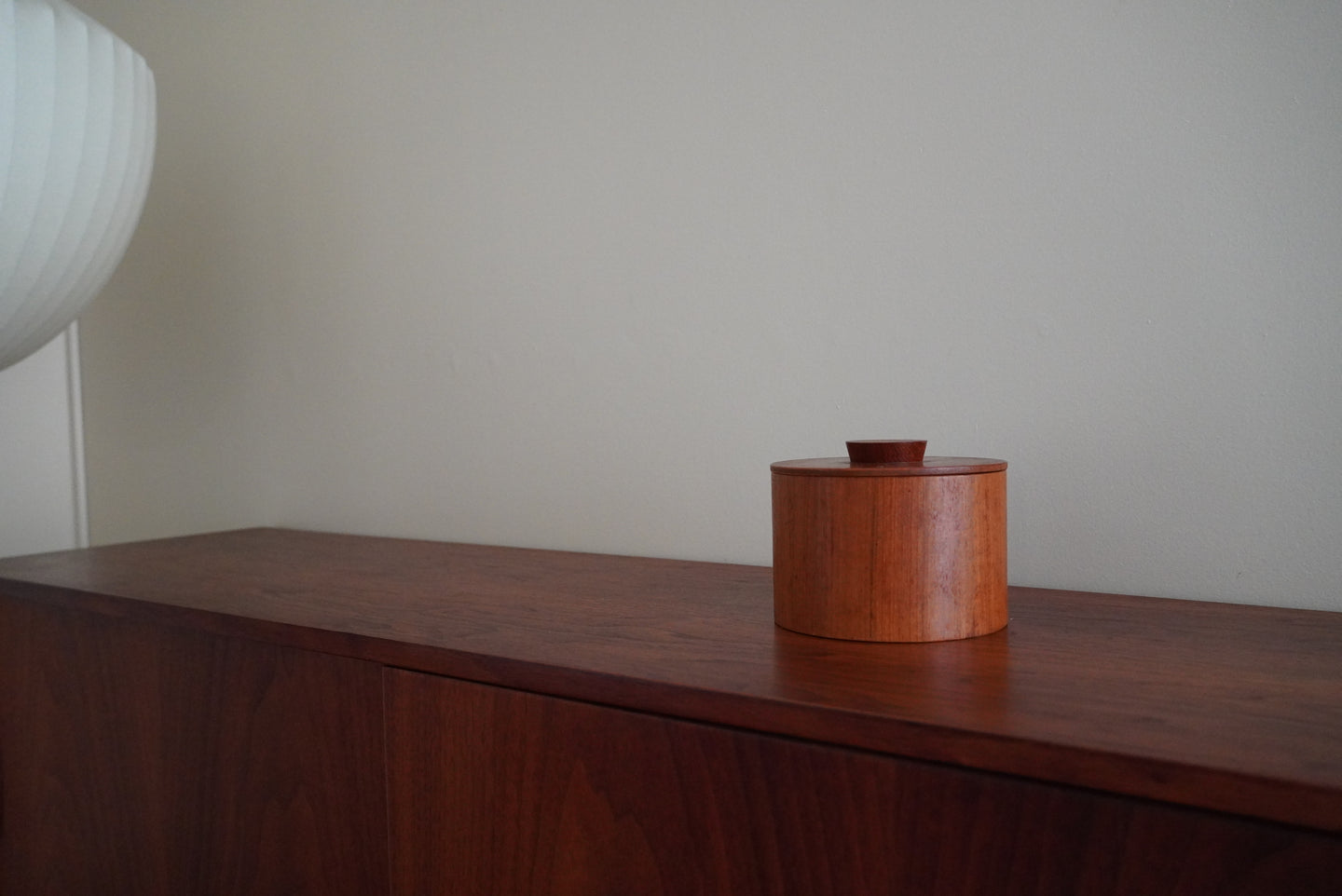 Mid century wood teak containers