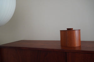 Mid century wood teak containers