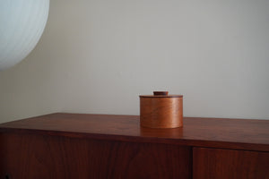 Mid century wood teak containers