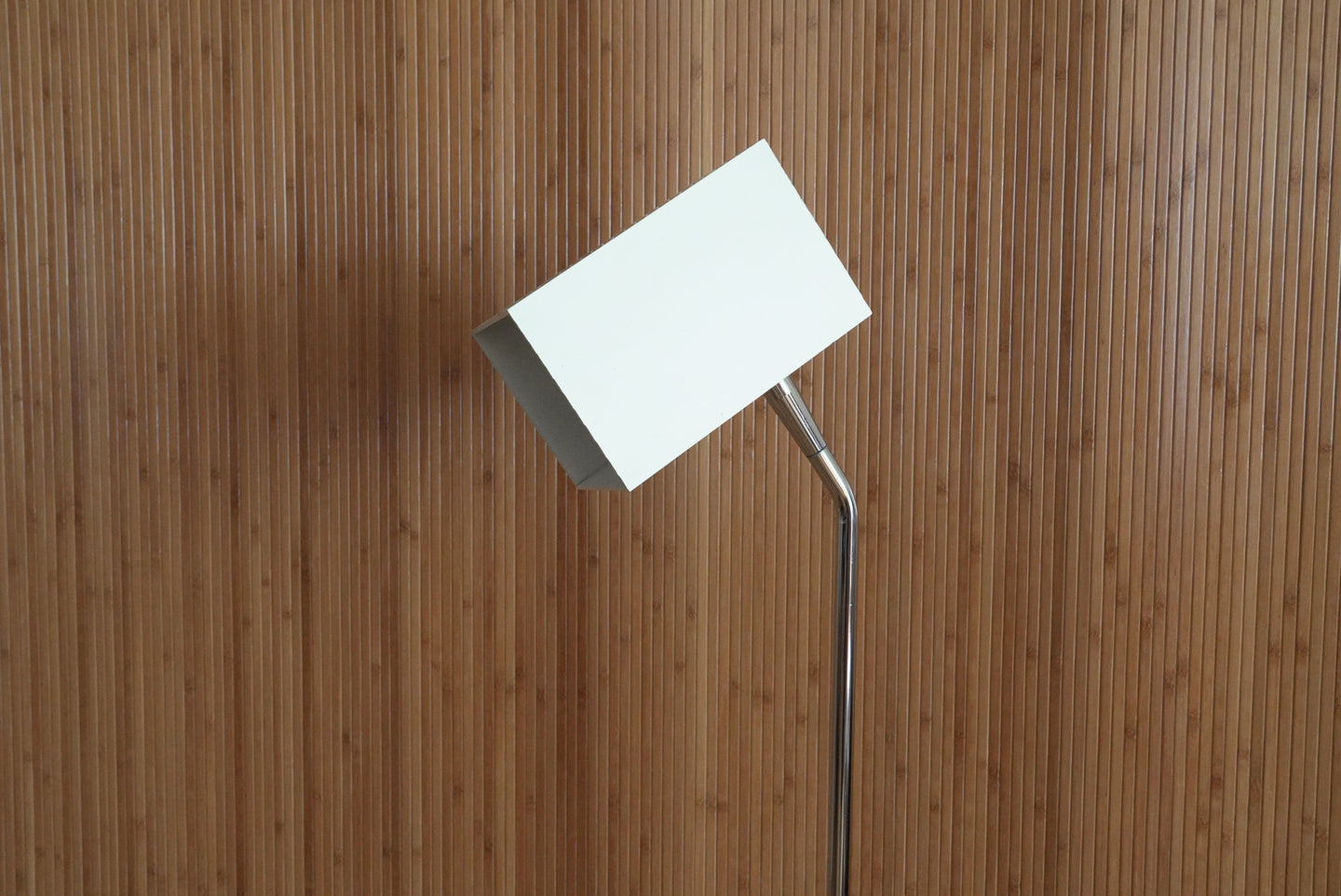 1960s white Robert Sonneman for Kovacs Cube floor lamp