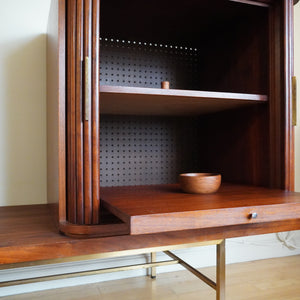 Mid Century Modern Robert Cika bar cabinet with table