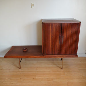 Mid Century Modern Robert Cika bar cabinet with table