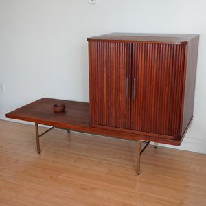 Mid Century Modern Robert Cika bar cabinet with table