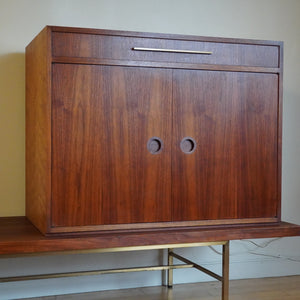 Mid Century Modern Robert Cika bar cabinet with table