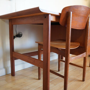 H.P. Hansen Mid Century Modern Danish teak desk