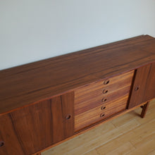 Load image into Gallery viewer, Mid Century Modern Danish teak wood credenza sideboard
