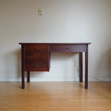 Load image into Gallery viewer, Mid Century Modern wood desk with drawers
