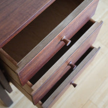 Load image into Gallery viewer, Mid Century Modern wood desk with drawers
