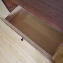 Load image into Gallery viewer, Mid Century Modern wood desk with drawers

