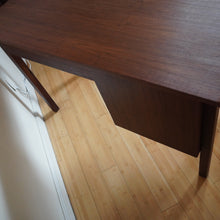 Load image into Gallery viewer, Mid Century Modern wood desk with drawers
