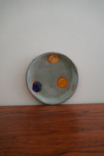 Load image into Gallery viewer, R. Wood Studio 2001 ceramic small saucer plate aqua green
