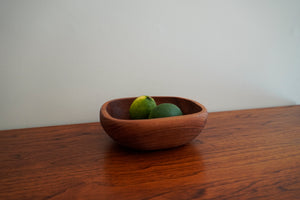 Vintage small teak wood bowl