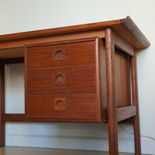 Load image into Gallery viewer, H.P. Hansen Mid Century Modern Danish teak desk
