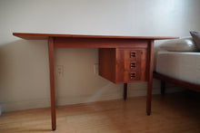 Load image into Gallery viewer, Mid Century Modern Denmark teak drop leaf desk
