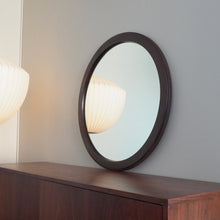 Load image into Gallery viewer, Round wood mirror by Aksel  Kjersgaard for Odder Denmark
