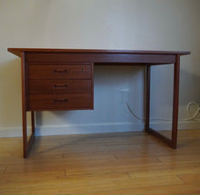 Load image into Gallery viewer, Vintage mid century modern teak desk
